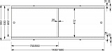Панель для ванны фронтальная Cersanit Universal PA-TYPE2*150