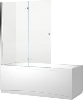 Шторка для ванны Aquanet Beta 4 NF6222-hinge, прозрачное стекло NF6222-hinge
