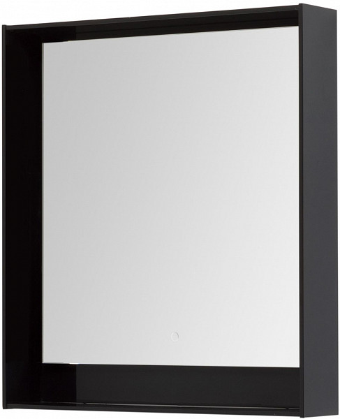 Зеркало Aquanet Милан 80 LED черный глянец 00306387
