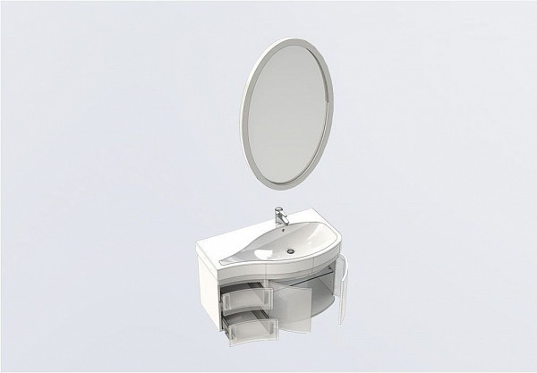 Мебель для ванной Aquanet Сопрано 95 R белый (2 дверцы 2 ящика) 00169345