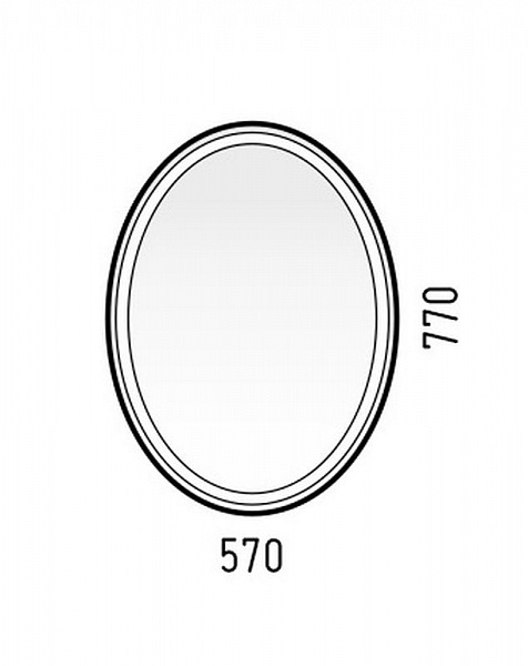 Зеркало Corozo LED "Капелла 57х77", сенсор