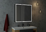 Зеркало-шкаф Континент "Mirror Box black Led" 600х800