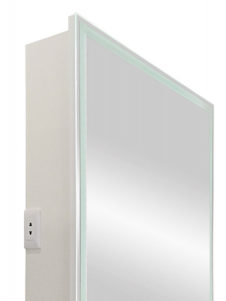 Зеркало-шкаф Континент "Allure LED" 550х800 правый с розеткой