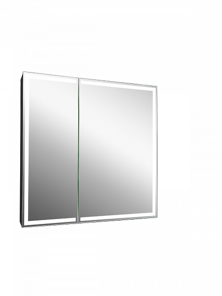 Зеркало-шкаф Континент "Mirror Box black Led" 600х800