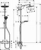 Душевая система Hansgrohe Crometta S 240 1jet 27267000