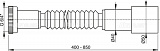 Гибкое соединение AlcaPlast 6/4"×40/50 металл A78