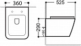 Унитаз подвесной Aquanet Rimless Tavr 2.0 W LX-1907 Tavr 2.0 W