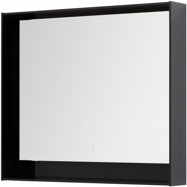 Зеркало Aquanet Милан 100 LED черный глянец 00306375